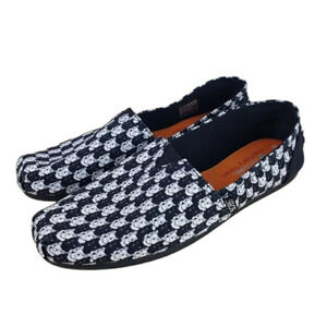 Skechers Bobs Westie Check Pattern Flats Size 9 Black White Memory Foam Comfort